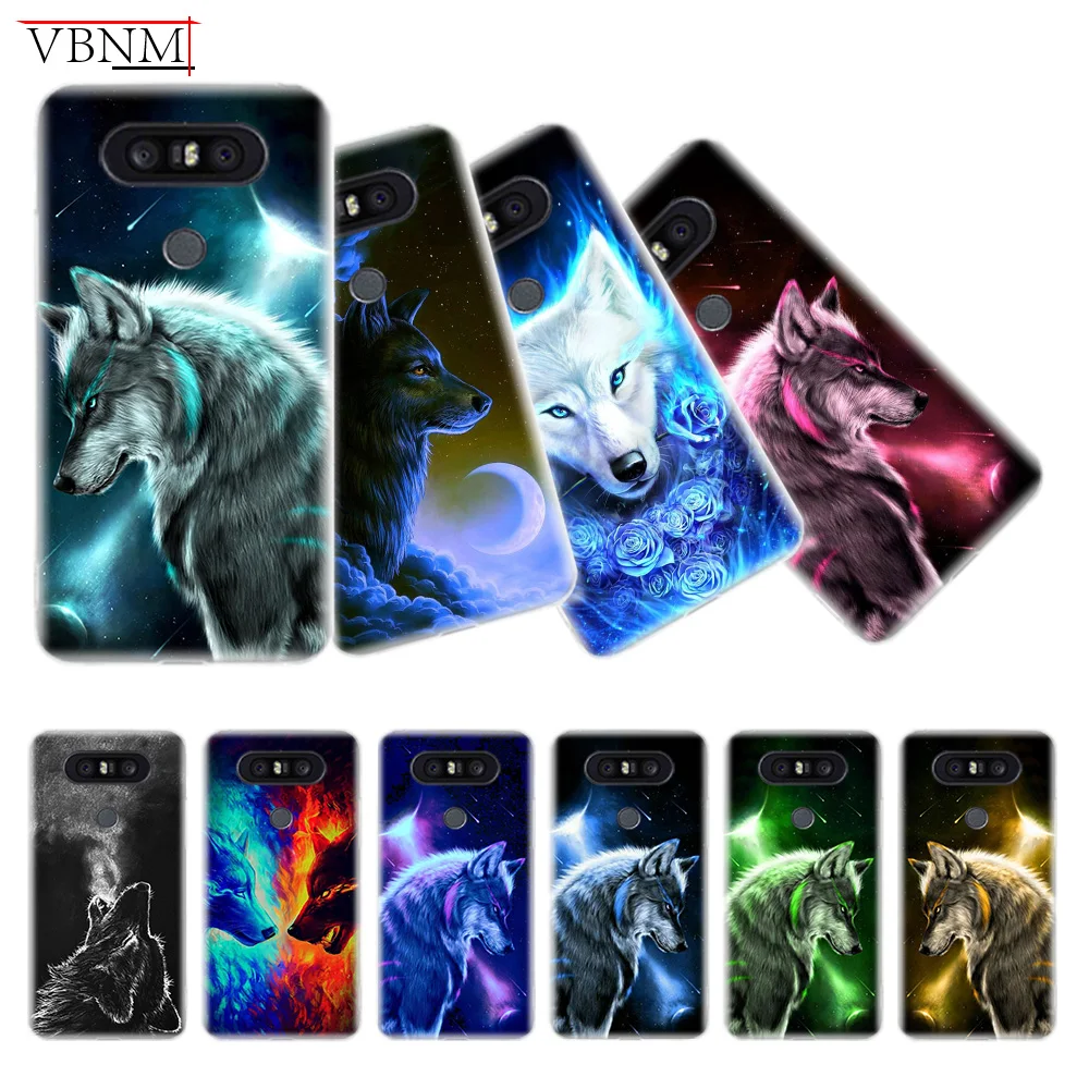 

Starry Animal Wolf Cool Trend Silicone Phone Back Case For LG G4 G5 G6 G7 For LG Q6 Q7 Q8 V10 V20 V30 V40 Gift Customized Cover