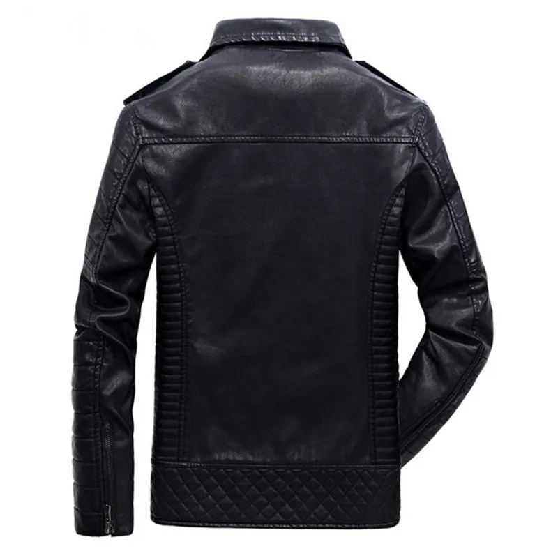 Новый 6XL для мужчин кожаные куртки осень зима классический отдых Европа и Америка мотоцикл мужской кожаная куртка пальто одежда