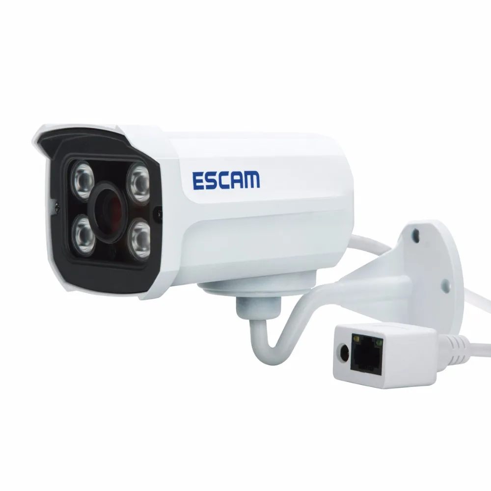 

ESCAM Brick QD300 1Megapixel HD onvif Network Mini wired IR-Bullet Camera IR 15m waterprof ip66 p2p cloud Network Camera