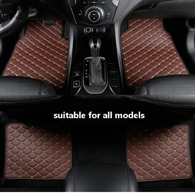 

ETOATUO Universal car floor mat for peugeot 308 508 206 207 301 307 sw 407 408 2008 3008 4008 5008 Car accessories car mats