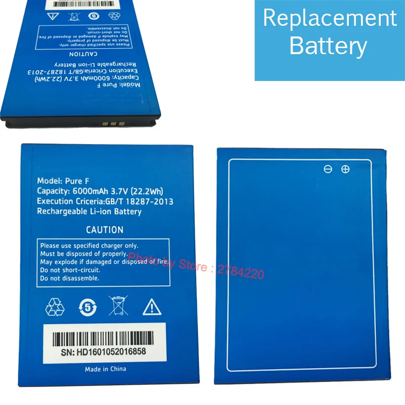 

6000mAh 100% New Battery Boost II For Highscreen Boost2 Boost 2 / Pure F Bateria Batterie Baterij Cell Mobile Phone Batteries