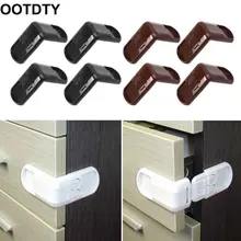 4 шт. Детская безопасность Блокировка двери пряжки ящик шкафы анти щепотку Рука защиты