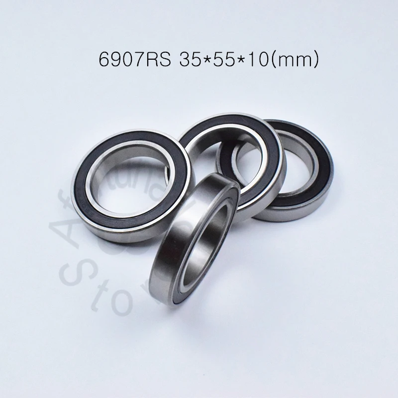 

6907RS 35*55*10 (мм) 1 шт. Бесплатная доставка Подшипники ABEC-5 резиновое уплотнение подшипник тонкостенный подшипник 6907 6907RS хромированная сталь подшипник