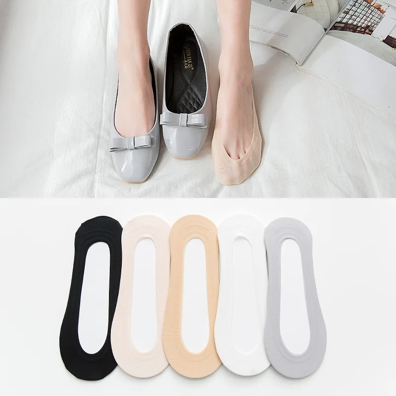 

2019 Ice socks women super shallow summer thin seamless ring silicone anti-skid invisible odor-proof Boat Socks