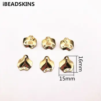 

New arrival! 16x15mm 100pcs zinc alloy leaf-shape charm for Stud earring/earring accessories/Earring parts/Jewelry making DIY