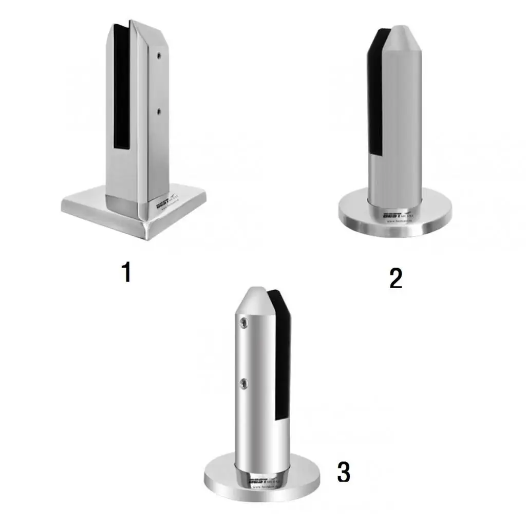 

Duplex 2205 Stainless Steel Glass Pool Deck Spigot for Balustrade Railing Balcony Post Clamp for Glass Swimming Diving Pool