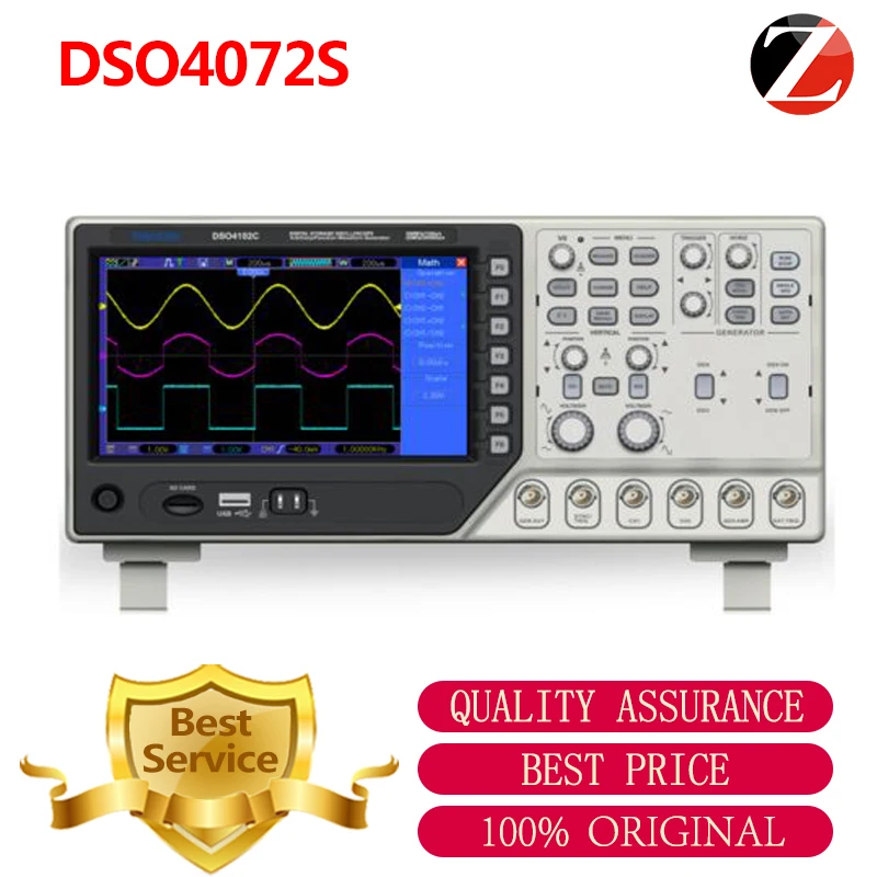 Hantek DSO4072S цифровой осциллограф 25 МГц произвольный/Функция сигнала 70 1GSa/s 2 канала USB