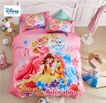 

Disney Princess Comforter Bedding Set Queen Size Quilt Duvet Covers for Girls Bedroom 100% Cotton Bedspread Twin Bed Sheet King