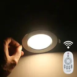 Дистанционное управление Плавная светодиодный светильник с регулируемым уровнем яркости открытие гостиная спальня встроенный