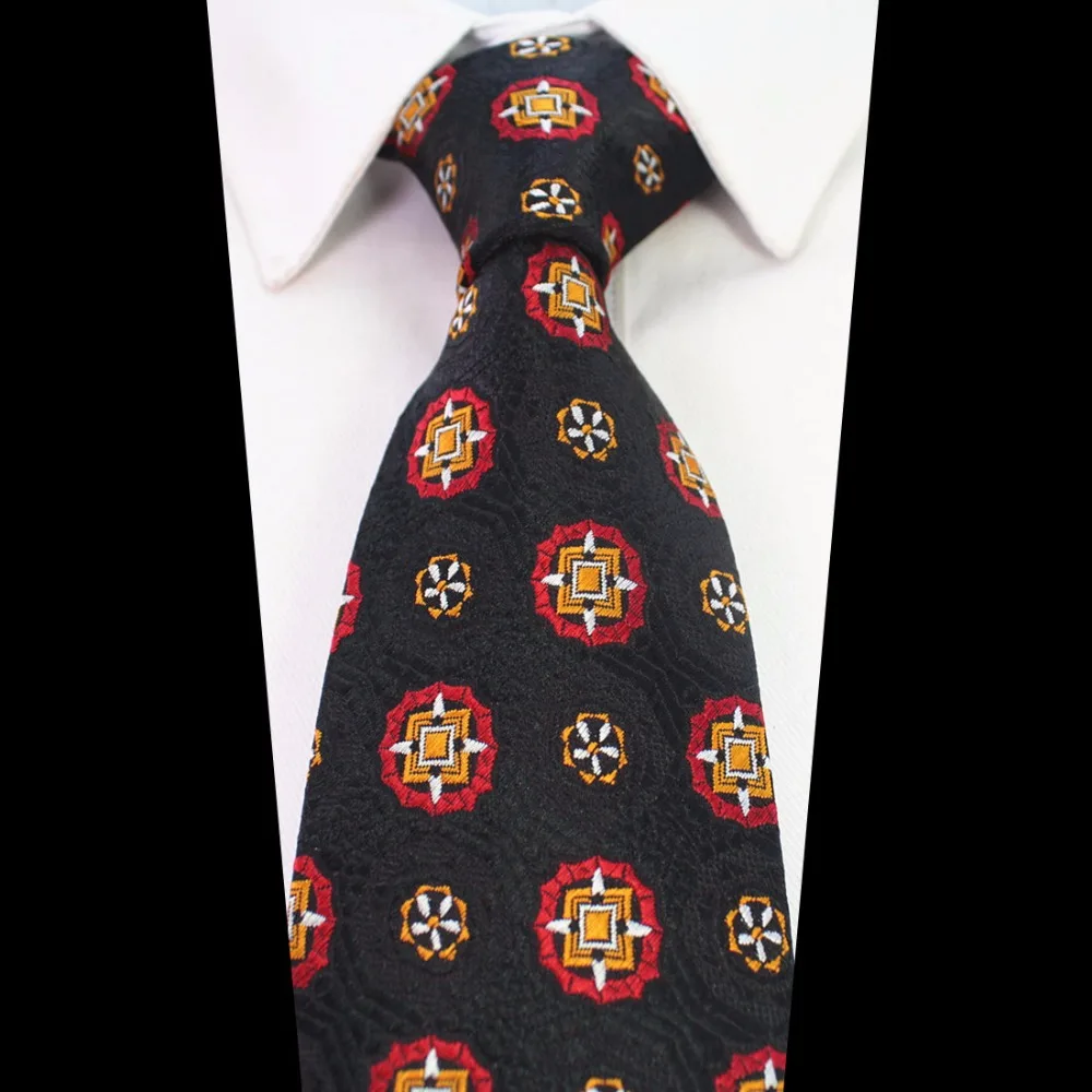 Ricnais дизайн 8 см мужские галстуки Пейсли в клетку шёлковый жаккард тканый галстук для шеи цветочные галстуки для мужчин костюм бизнес Свадебный галстук