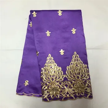 

Purple African George Fabric Hot Sale Sequins Embroidered Lace Fabric 2019 High Quality Nigerian George Lace 5yards(B8-12-18