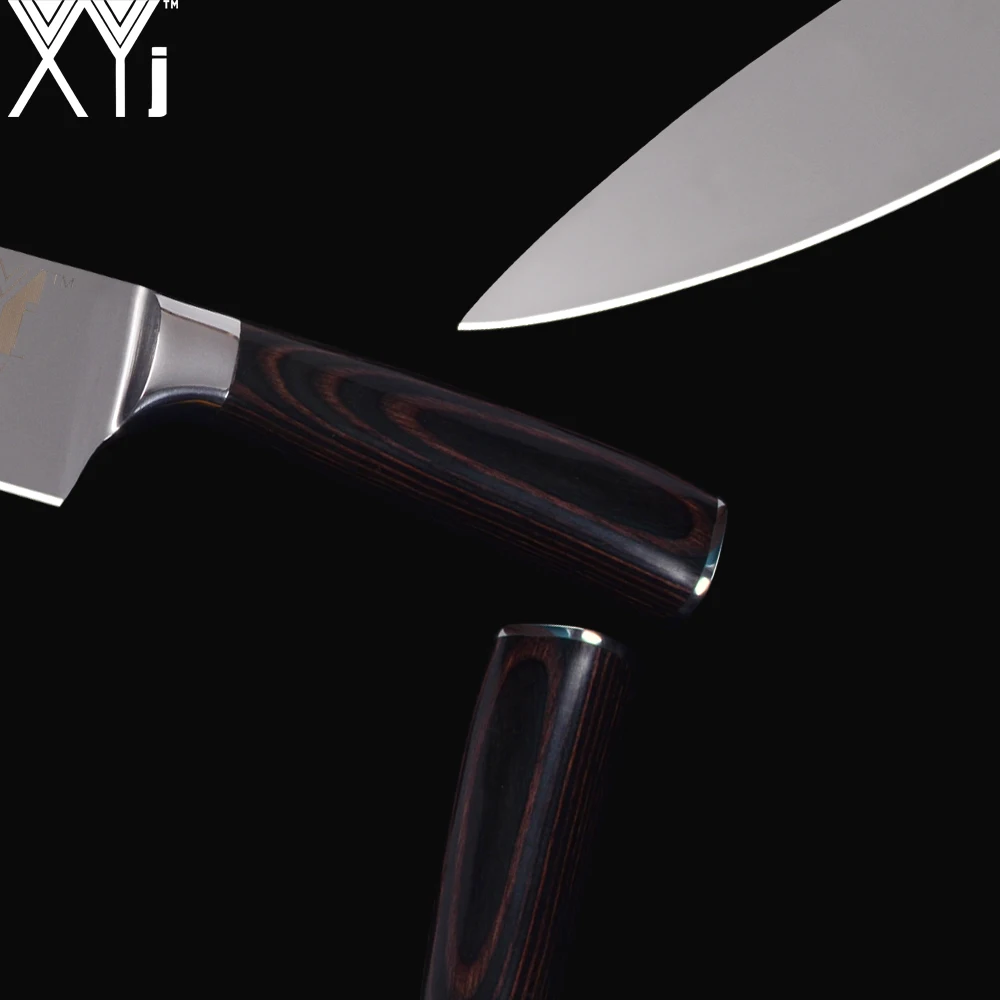 XYj Kitchen Knife Stainless Steel 7cr17 High Carbon Blade Color Wood Comfortable Handle Knives Meat Fish Sushi Cooking Tools XYj Kitchen Knife Stainless Steel 7cr17 High Carbon Blade Color Wood Comfortable Handle Knives Meat Fish Sushi Cooking Tools