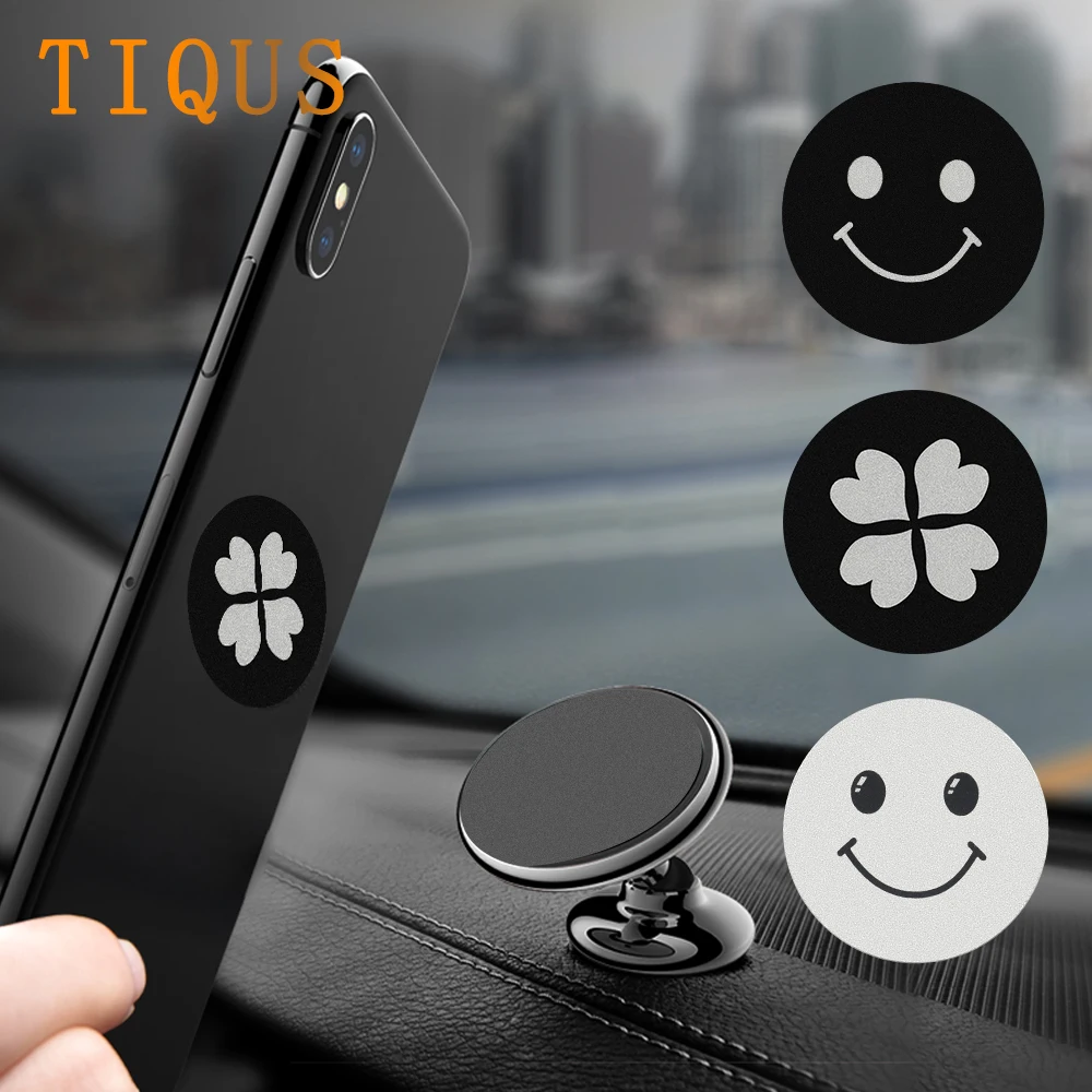 TIQUS Smile металлическая пластина диск с 30 мм клеем для магнитной автомобильной