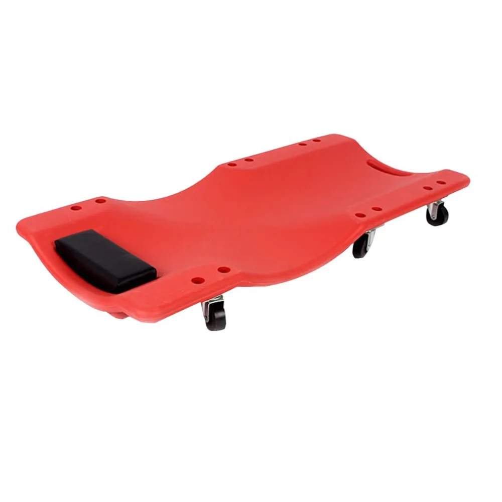 

Thickened Red Plastic Car Creeper Automobile Vehicle Repairing Tool 6-Wheel Reclining Board Tire Repairing Tool