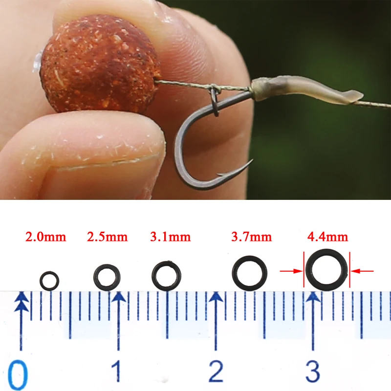 25 X RIG RINGS ROUND 3.7mm FOR YOUR CARP FISHING RIGS 