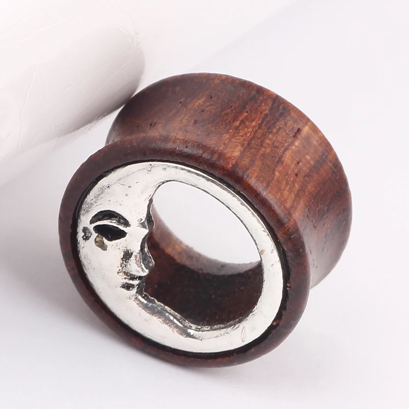 Ear Plugs Tunnels Flesh Moon Ear Tunnels Piercing Expanders Earring