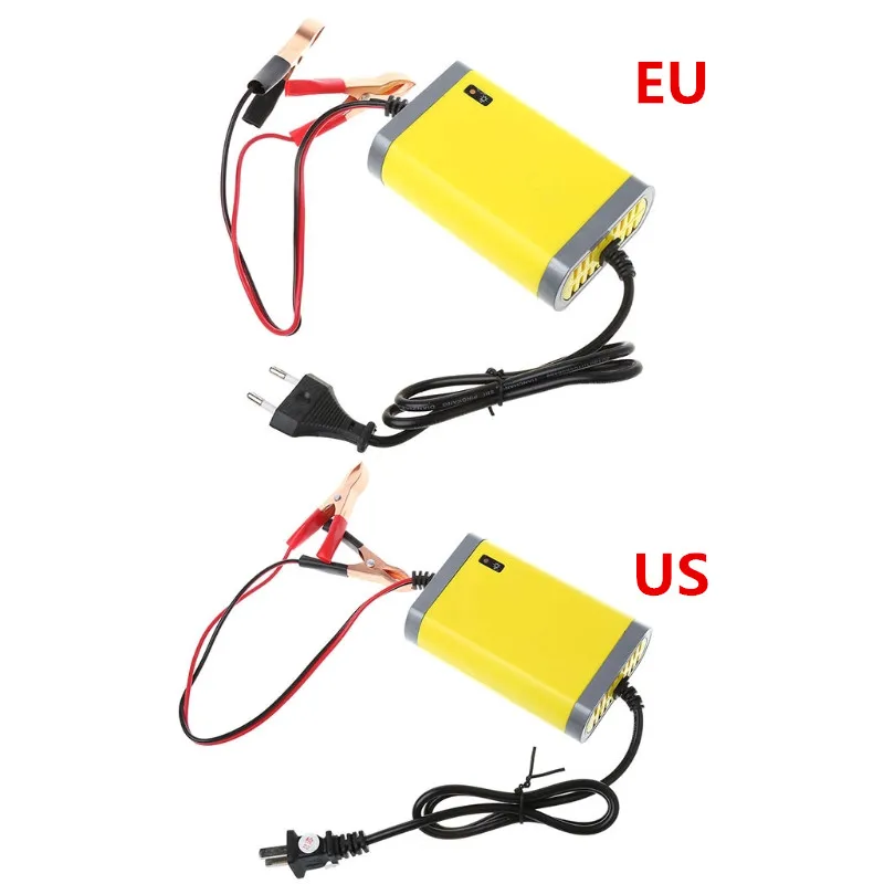 US EU Plug Car font b Battery b font Charger 12v 2A Fully automatic Car motorcycle