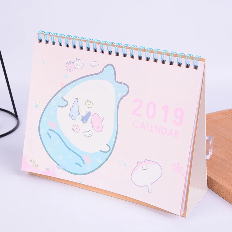 Милый мультфильм сумикко гураши КИТ стоящий стол календарь Настольный для того чтобы сделать список ежедневник книга японские канцелярские принадлежности - Цвет: Розовый