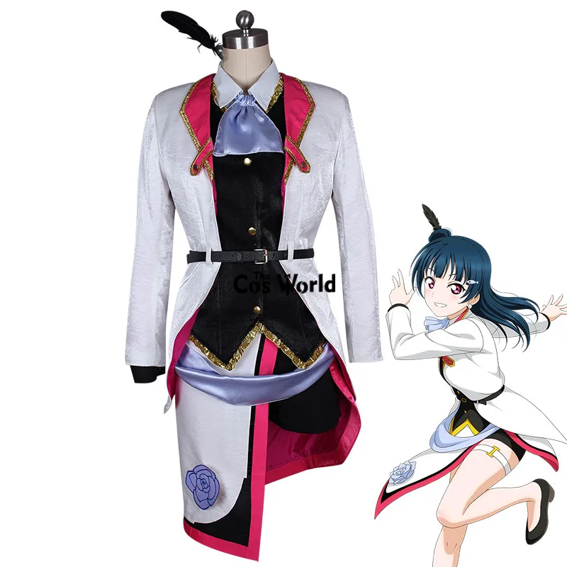 Love Live Sunshine Aqours Tsushima Yoshiko Mirai пальто для билетов рубашка жилет брюки фартук