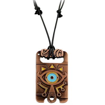 

20 PCS/Lot The Legend of Zelda Breath of the Wild Necklace Anime Game Chocker Big Eyes Vintage Metal Pendant Charms Gifts