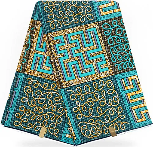 Африканская ткань Африканская вощеная ткань принтом Анкара ткань для Пэчворк батик тиссу воск 6 ярдов хлопок ткань для платья DF-S21