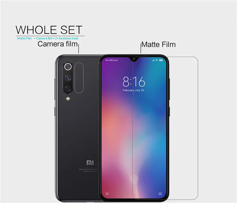 Защитная пленка для экрана для Xiaomi mi 9 mi 9 SE Nillkin прозрачная/Матовая Мягкая Пластиковая пленка для Xiaomi mi 9