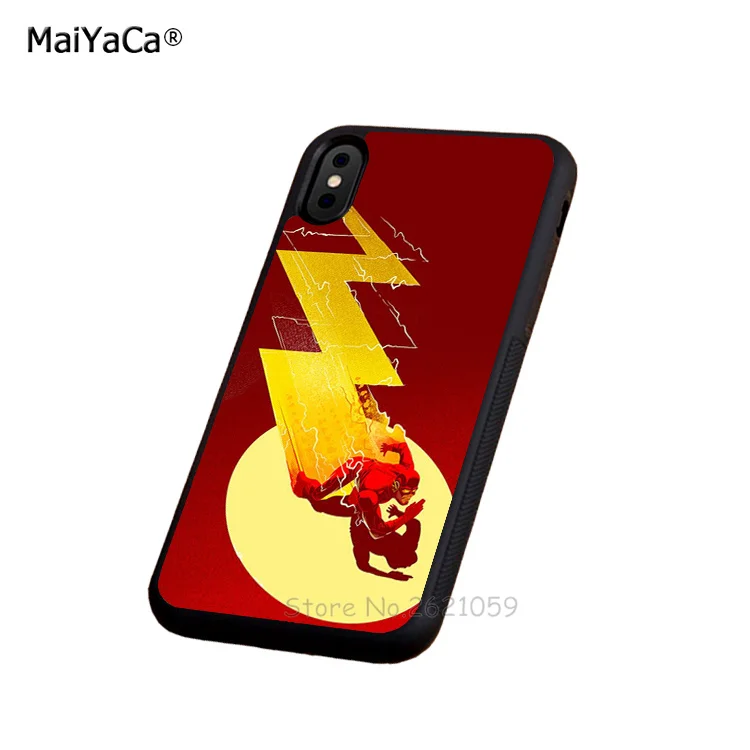 superheroes comics flashman soft edge phone case for iphone 5s se 6 6s plus 7 7plus 8 8plus X XR XS MAX silicone cover | Мобильные