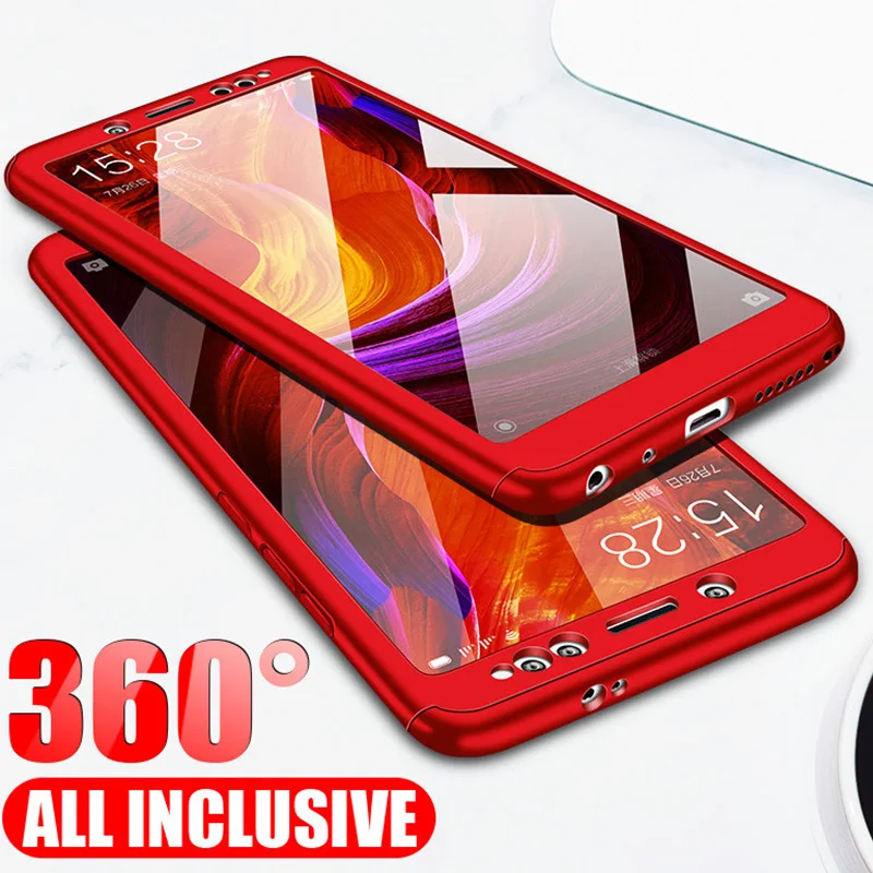 Чехол 360 для Xiaomi Mi A2 Lite A1 Mix 2 Mi5s 8 Pocophone F1 чехол Redmi 3S 4A S2 6A 4 5 Plus Note 4X 5A Prime 6 Pro |
