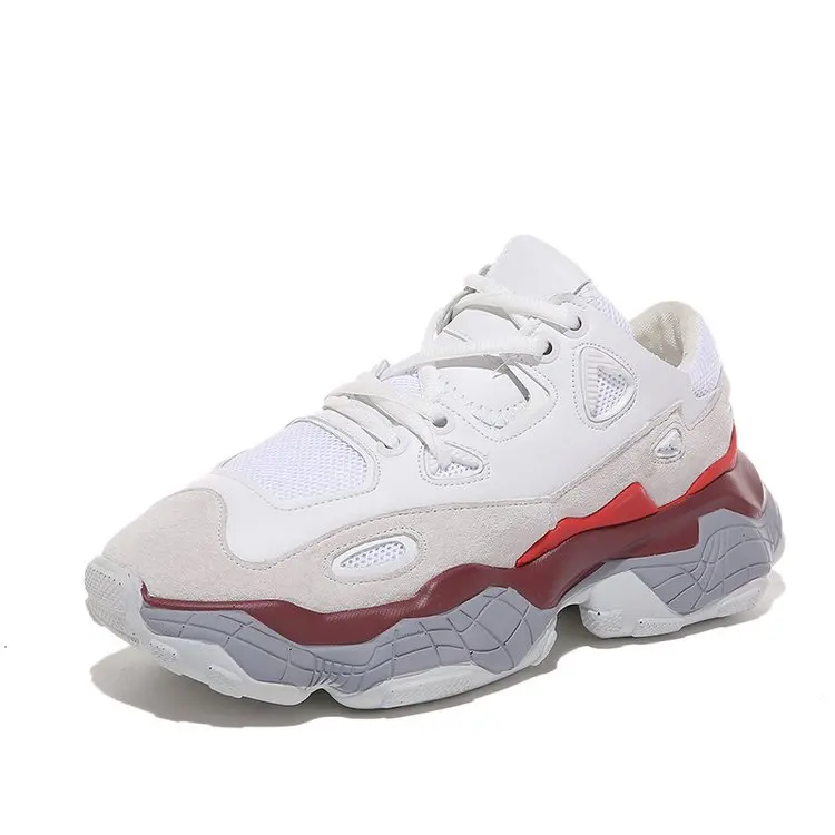 

2019 Sneaker Running Shoes black white Big sawtooth Thick bottom increased Man Low Outdoor Sneakers 36-44 shmh02
