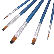 5 шт./партия, художественные наборы, кисти для рисования, синий, оранжевый, красный, зеленый, художественная краска, нейлоновая кисть для волос, офисные школьные художественные наборы, краска, ing Oil Pastel