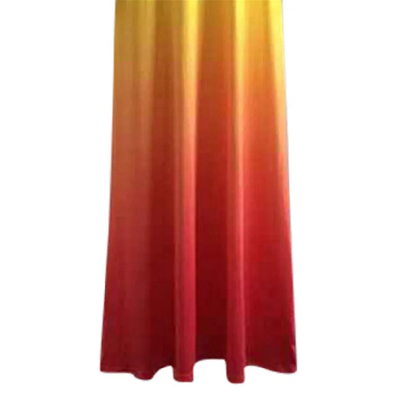 S-5XL Long Fashion Summer Dress Women's Sexy Sling Fashion Dress Gradient Color Dress Gradient Ramp Dress For Ladies 40MY06 (8)