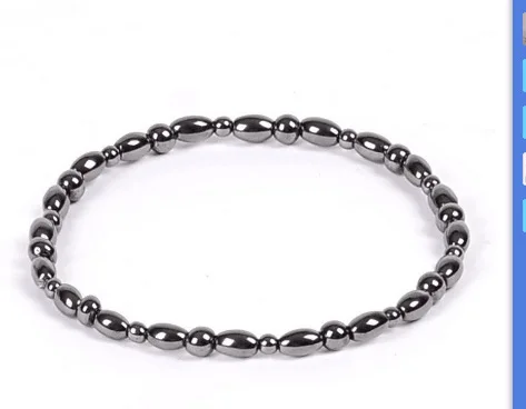 Black Stone Magnetic Therapy Anklets Bracelet Weight Loss Anti Cellulite Health Care Biomagnetism Magnet Fat Burn Hand Ornament