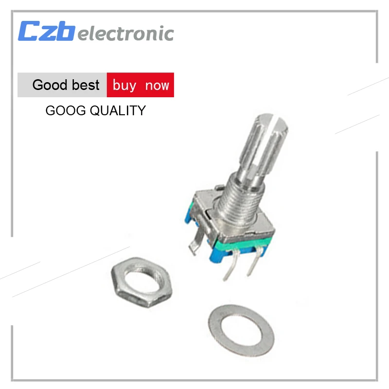 

2Pcs Rotary Encoder Switch EC11 Audio Digital Potentiometer With Handle Length 20mm