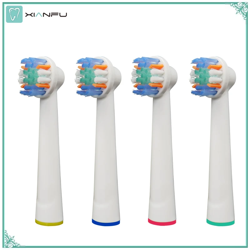 4PCS Electric Toothbrush Replacement Brush Heads Refill Oral b Pro 1000 Pro 3000 Pro 5000 Pro 7000 Vitality Floss Action heads