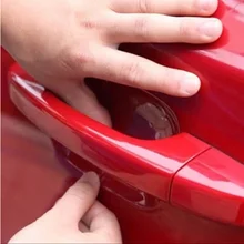 4 шт. наклейки для автомобиля дверные ручки царапины протектор пленки для Skoda Octavia A2 A5 A7 Fabia Rapid Superb Yeti Roomster