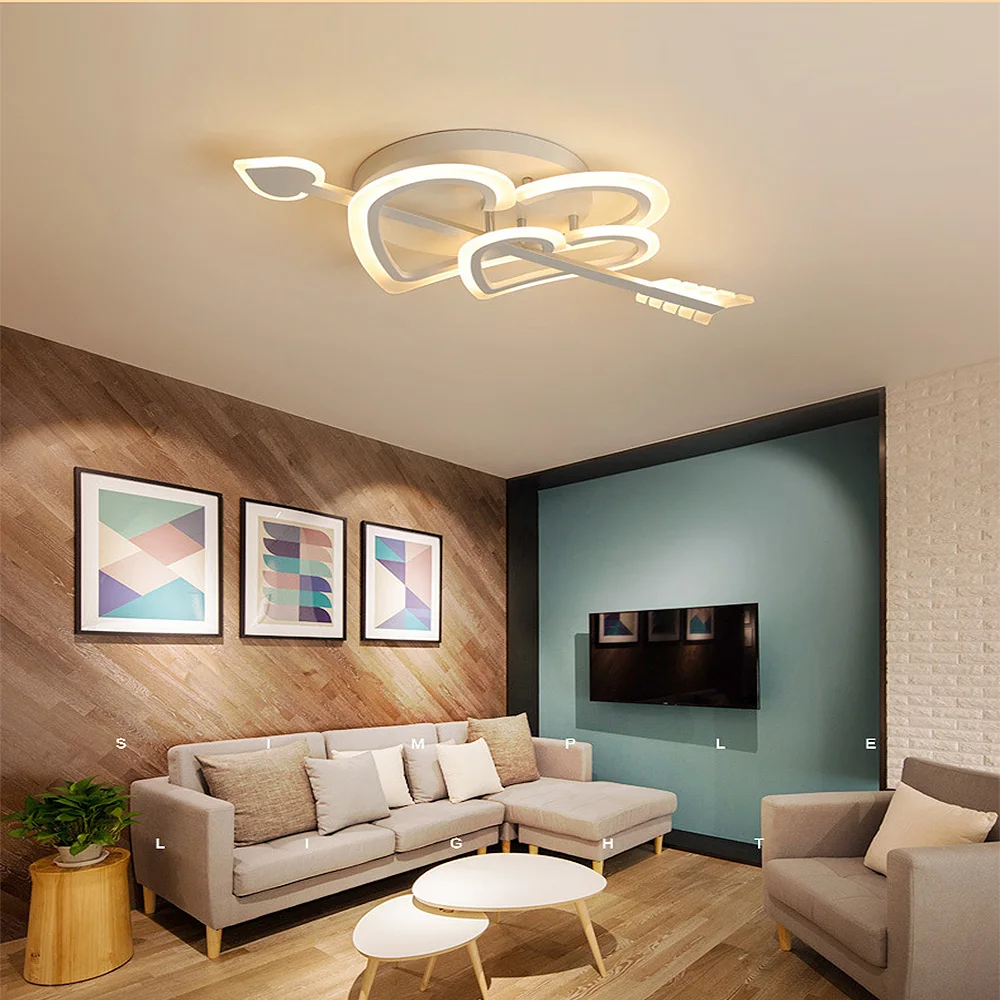 

Modern Led pendant light At first sight bedroom wedding room simple ceiling lamp Indoor Lighting RC Dimmable Pendant Lamps