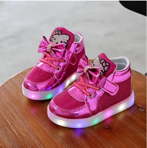 Children Casuals Shoes  Hello  Kitty  Rhinestone Baby  sneaker 