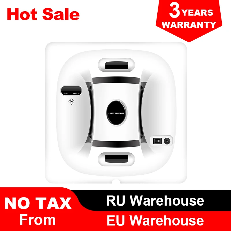 Meilleur Liectroux Robot de nettoyage de vitres X6, magnétique sans aspirateur, Anti chute, télécommande, lavage automatique des vitres, 3 Modes de fonctionnement