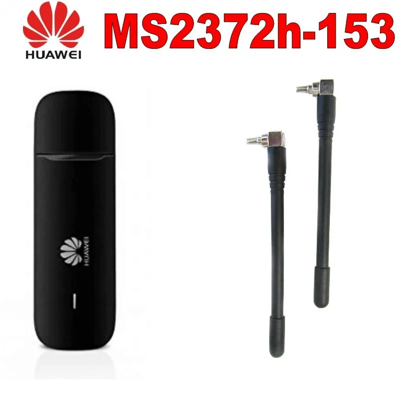 Разблокированный huawei MS2372 палка MS2372h-153 с 2 шт антенной 150 Мбит/с 4G LTE USB dongle datacard со слотом для sim-карты 4G Модем