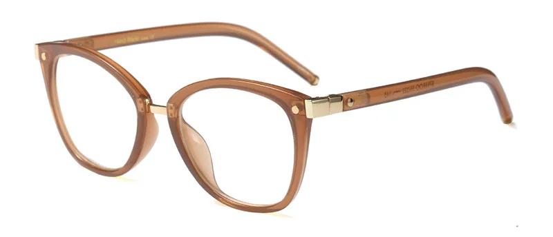 SHAUNA, металлическая петля, винтажная оправа для очков, женские очки для близорукости - Цвет оправы: Khaki