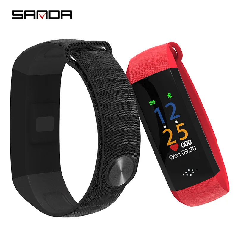 

SANDA M12P Women's Watch Japan Movement Multifunction Smart Sports Ladies watches Calorie Steps Waterproof Bracelet Women Watch