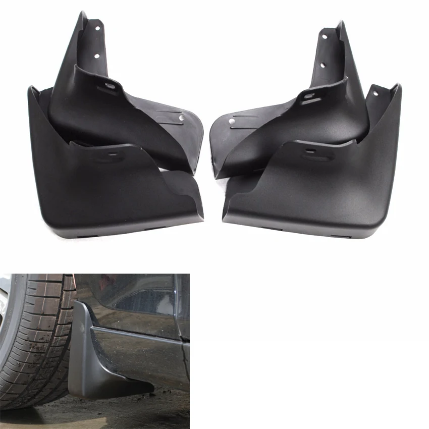 

4Pcs/Set Front Rear Black Mud Guards Splash Flaps Fender Prevent Dirt Mudguards Fit For 2013-2015 Chrysler 300C