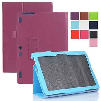 

PU Magnetic Folio Folding Stand Leather Case Cover Pouch For Lenovo Tab 3 10 Business ,TB3-X70F X70N X70L 10.1" inch Tablet PC