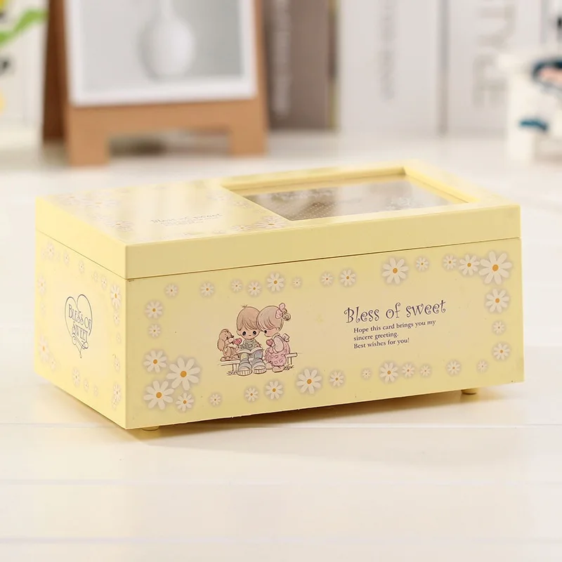 Caja de música de bailarina espejo rectangular caja de joyería Musical cajas de música niñas carrusel novia San Valentín regalo Caja de música de bailarina espejo rectangular caja de joyería Musical cajas de música niñas carrusel novia San Valentín regalo