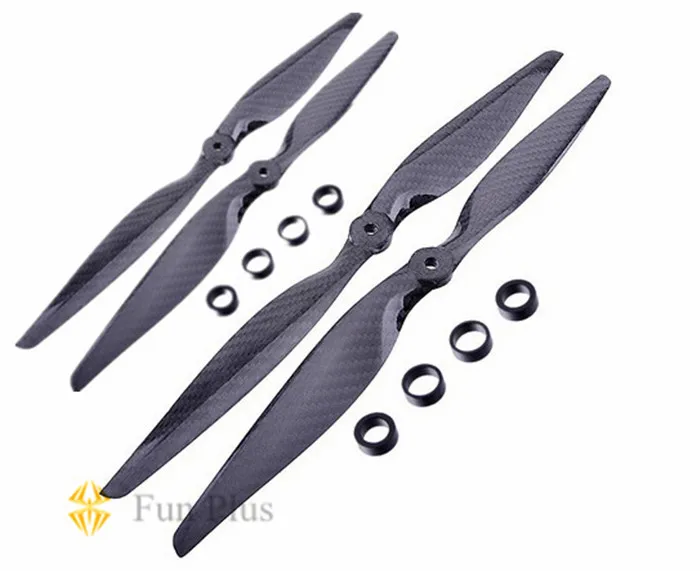 

2pairs High Quality 1340 13 * 4.0 Carbon Fiber RC Propeller CW CCW Props Propellers for Multicopter Quadcopter FPV
