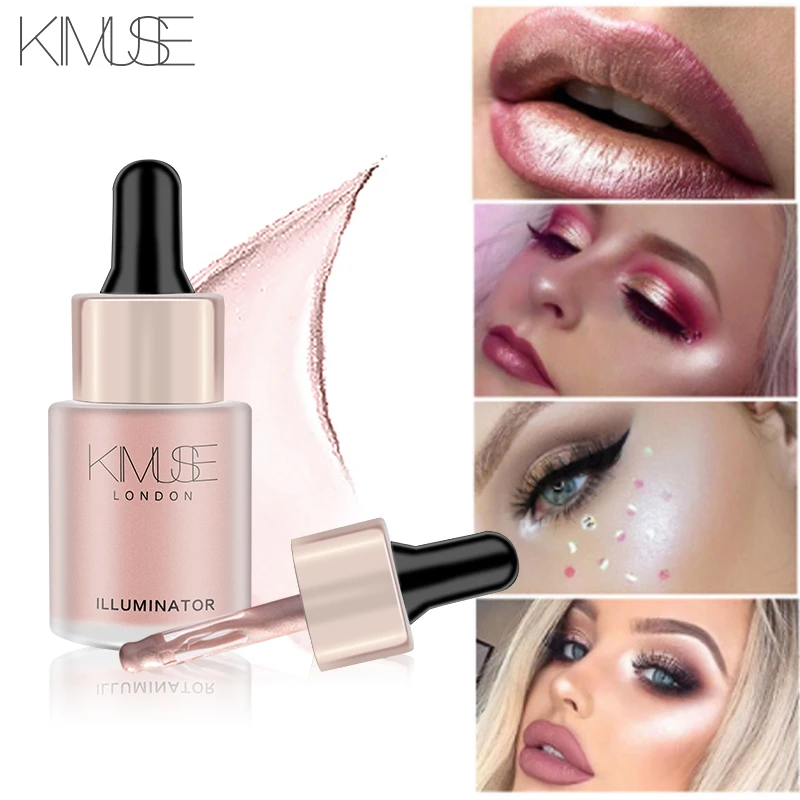 

KIMUSE 5 Colors Fashion Illuminating Glow Elixir Face Highlighter Female Concealer Makeup Specular Powder Drip Pro