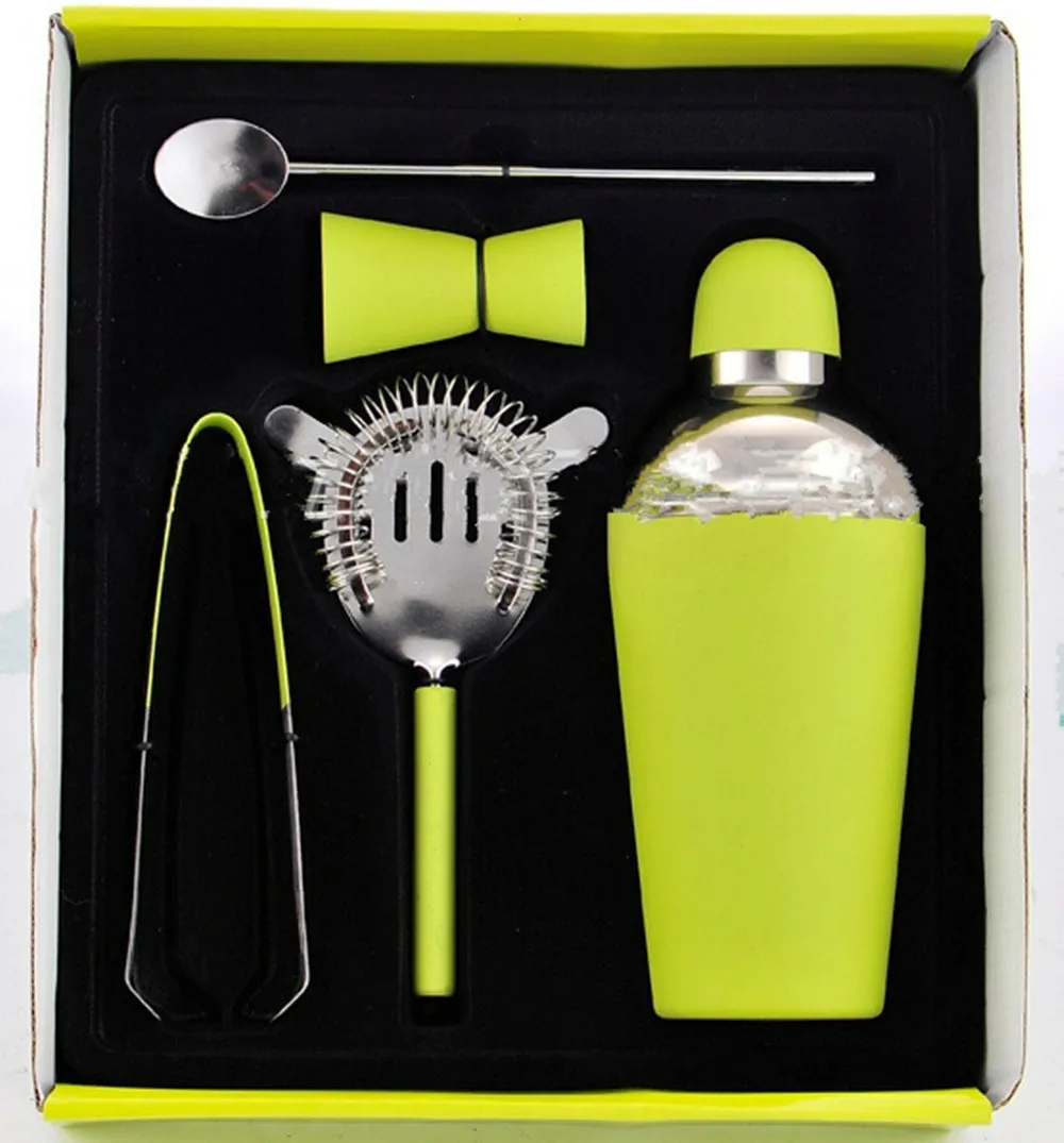 

[ Fly Eagle ] Green Cocktail Shaker Set Brushed Stainless Steel 130-Lots Entertain Shake New