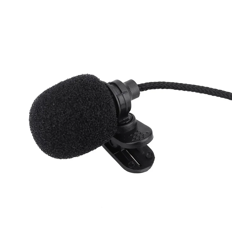 Мини Портативный пристегивающийся на лацкан Hands free 3 5 мм Jack конденсаторный