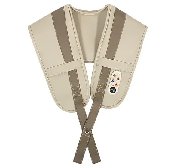 GPYOJA Electrical Shiatsu Shoulder Massage Shawl 3D Kneading Vibration Back Neck Massager Frozen Shoulder Pain Relief Relaxation