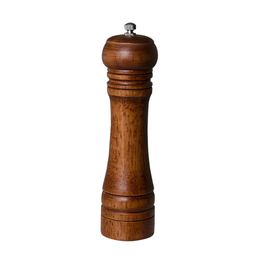 

Natural Durable Oak Wood Kitchen Tools Cooking Salt and Pepper Grinder Hand Movement Oak Wood Pepper Mill Drop Shipping